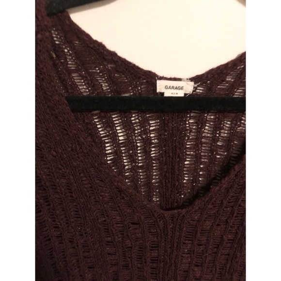 Burgundy Loose Knit - Picture 2 of 2